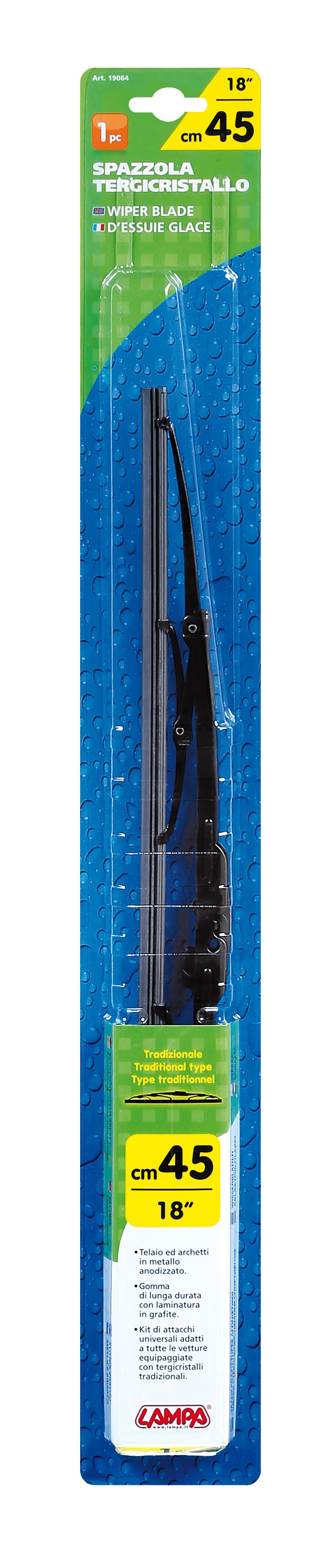 Standard, spazzola tergicristallo - 45 cm (18") - 1 pz