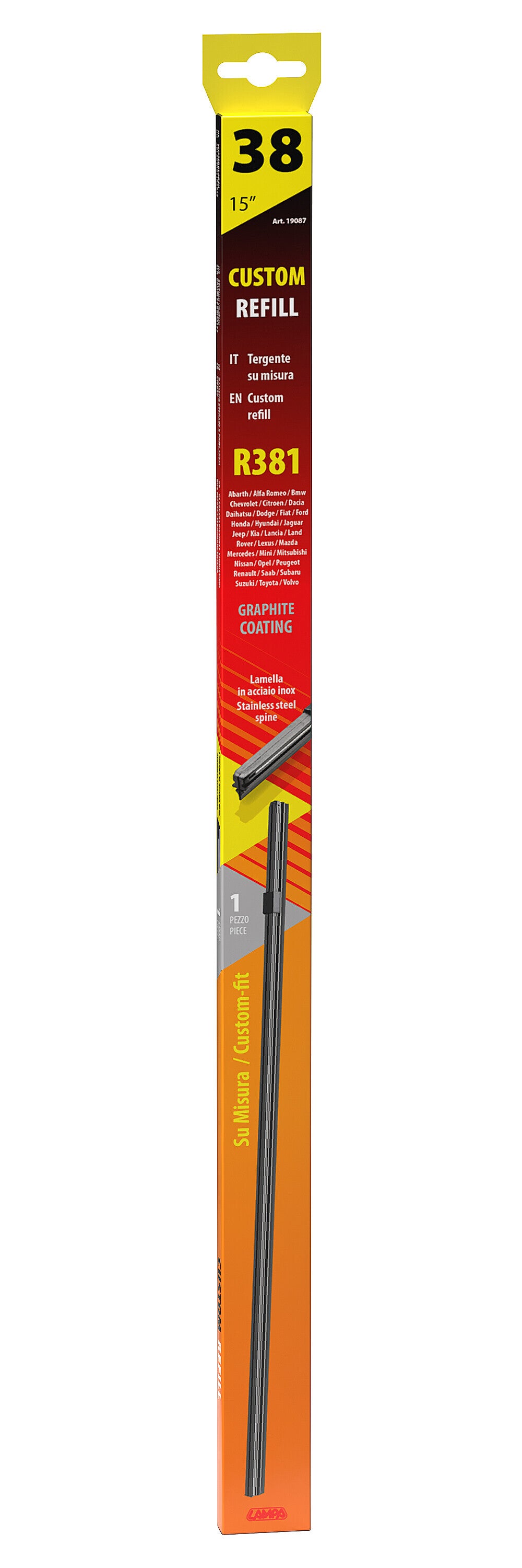 Refill tergi su misura - R381 - 38 cm - posteriore - 1 pz