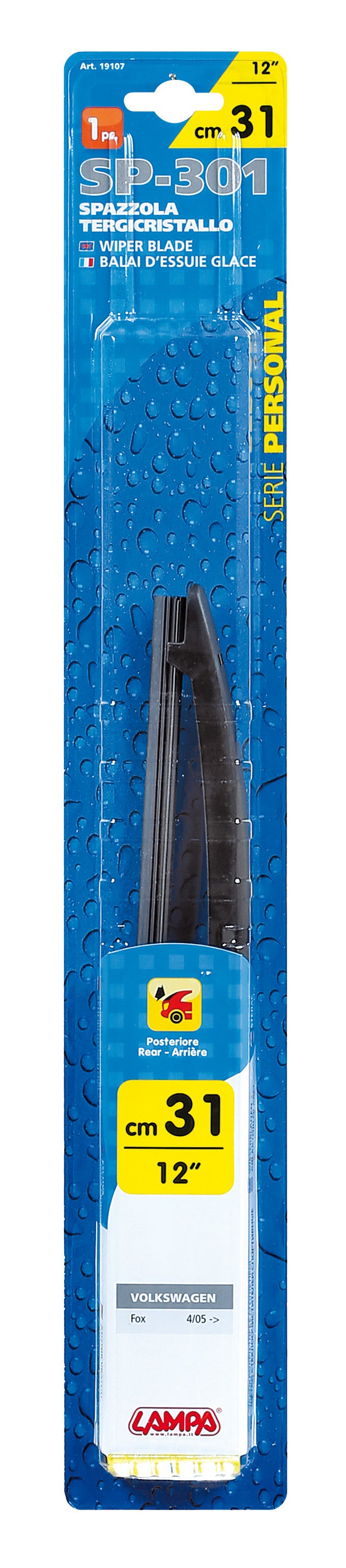 Personal, spazzola tergicristallo - SP301 - 31 cm (12") - posteriore - 1 pz