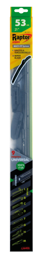 Raptor Hybrid, spazzola tergicristallo - 53 cm (21") - 1 pz