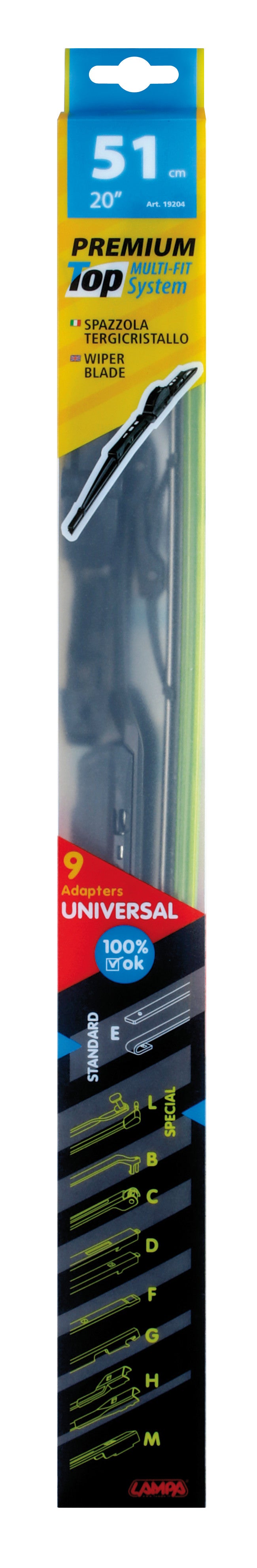 Premium Top, spazzola tergicristallo - 51 cm (20") - 1 pz