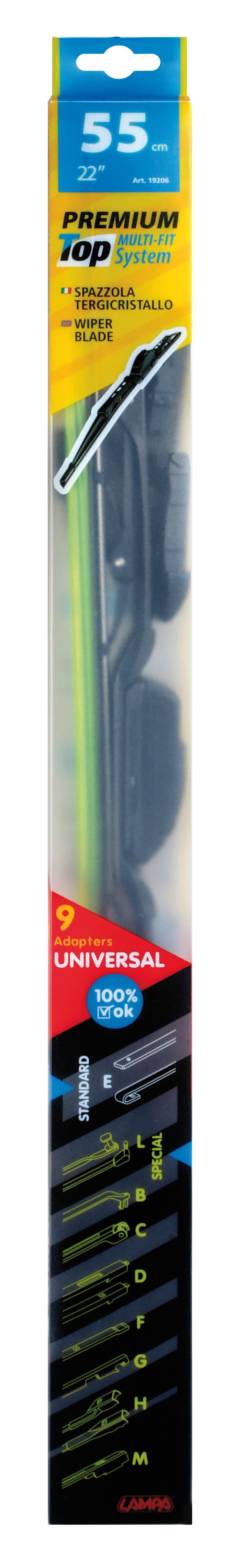 Premium Top, spazzola tergicristallo - 55 cm (22") - 1 pz