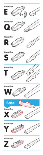 One Fit, spazzola tergicristallo posteriore - 31 cm (12") - 1 pz