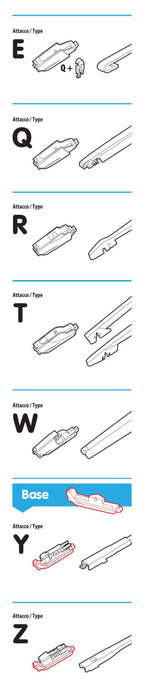 One Fit, spazzola tergicristallo posteriore - 38 cm (15") - 1 pz
