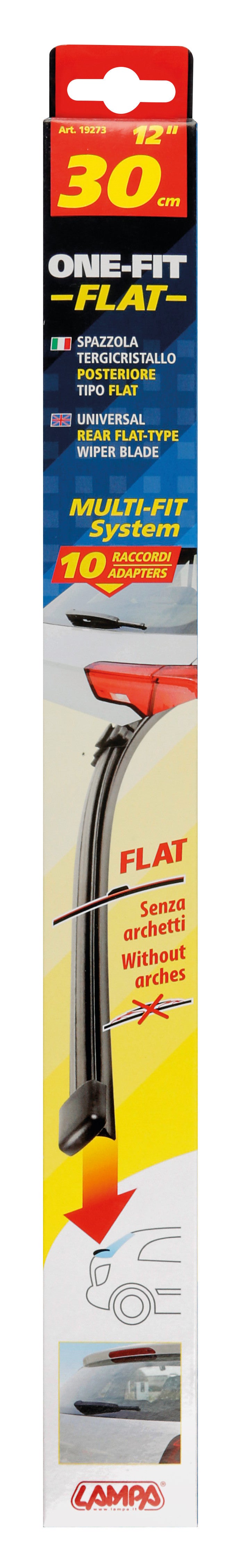 One Fit Flat, spazzola tergicristallo posteriore tipo flat - 31 cm (12") - 1 pz