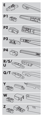 One Fit Flat, spazzola tergicristallo posteriore tipo flat - 31 cm (12") - 1 pz