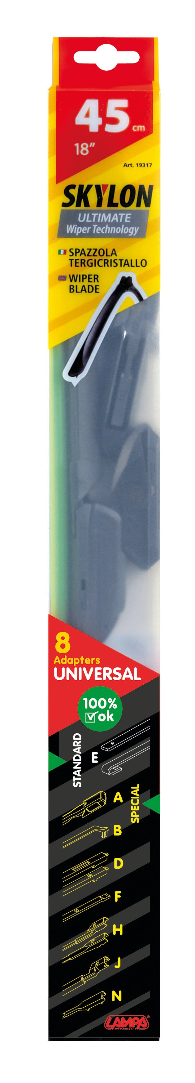 Skylon, spazzola tergicristallo - 45 cm (18") - 1 pz