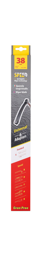 Gran-Pree Speed, spazzola tergicristallo - 38 cm (15") - 1 pz