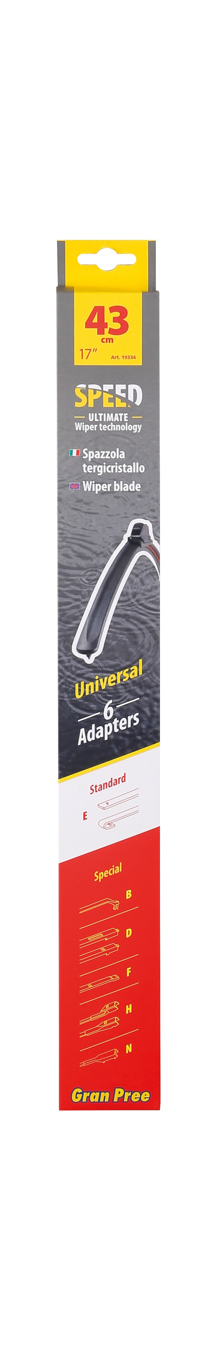 Gran-Pree Speed, spazzola tergicristallo - 43 cm (17") - 1 pz