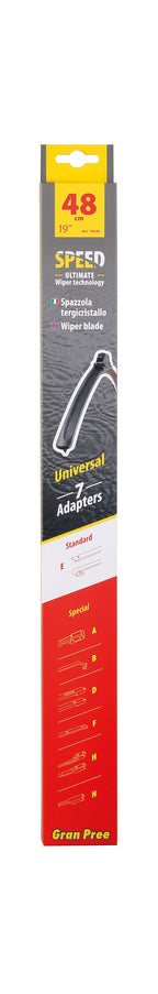 Gran-Pree Speed, spazzola tergicristallo - 48 cm (19") - 1 pz