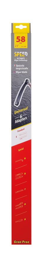 Gran-Pree Speed, spazzola tergicristallo - 58 cm (23") - 1 pz