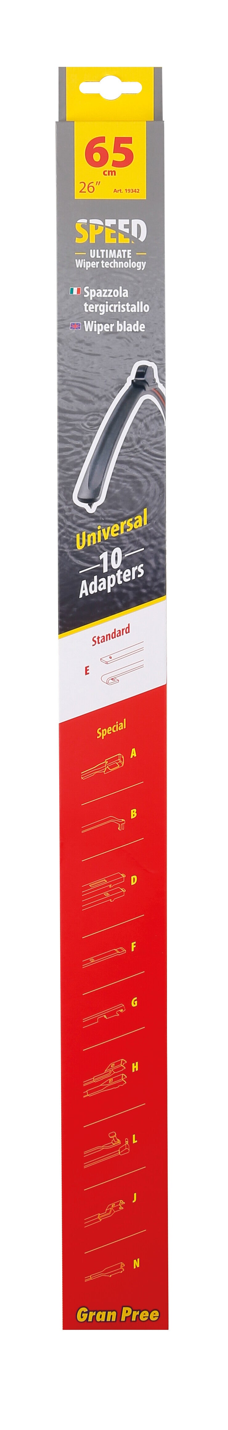 Gran-Pree Speed, spazzola tergicristallo - 65 cm (26") - 1 pz