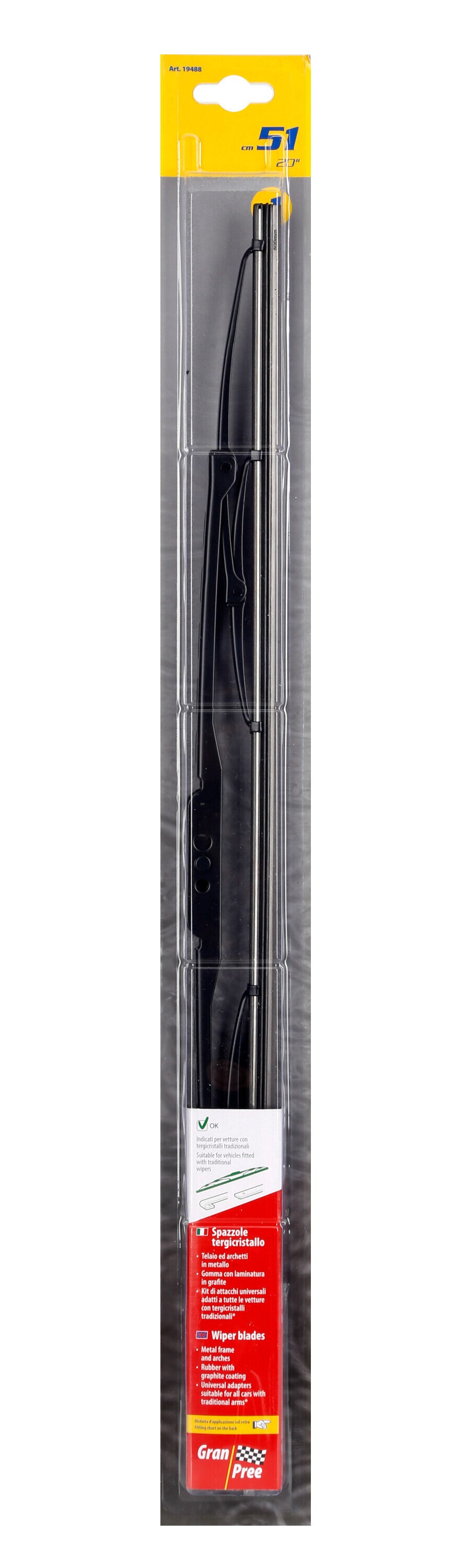 Gran-Pree, spazzola tergicristallo - 51 cm (20") - 1 pz