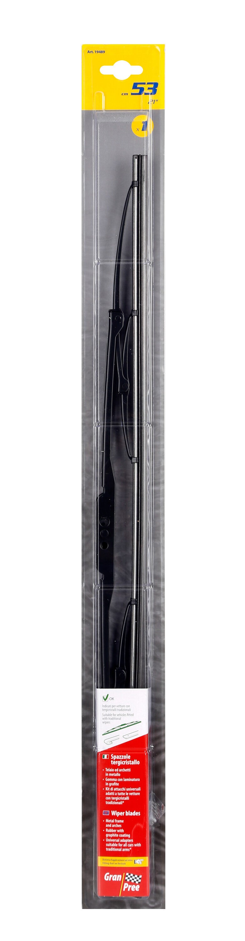 Gran-Pree, spazzola tergicristallo - 53 cm (21") - 1 pz