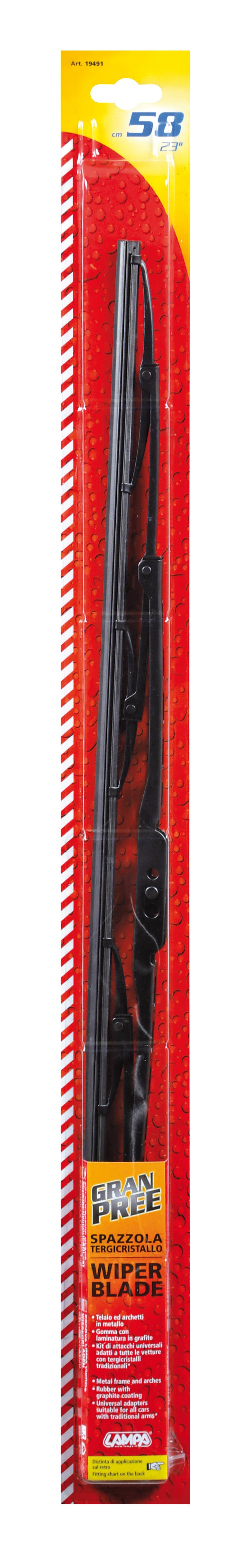 Gran-Pree, spazzola tergicristallo - 58 cm (23") - 1 pz
