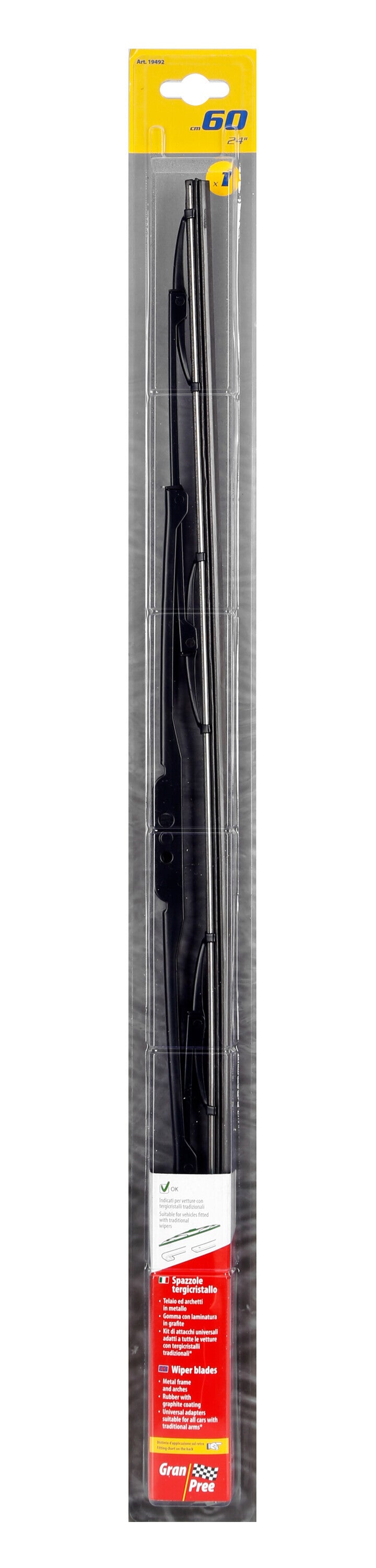 Gran-Pree, spazzola tergicristallo - 60 cm (24") - 1 pz