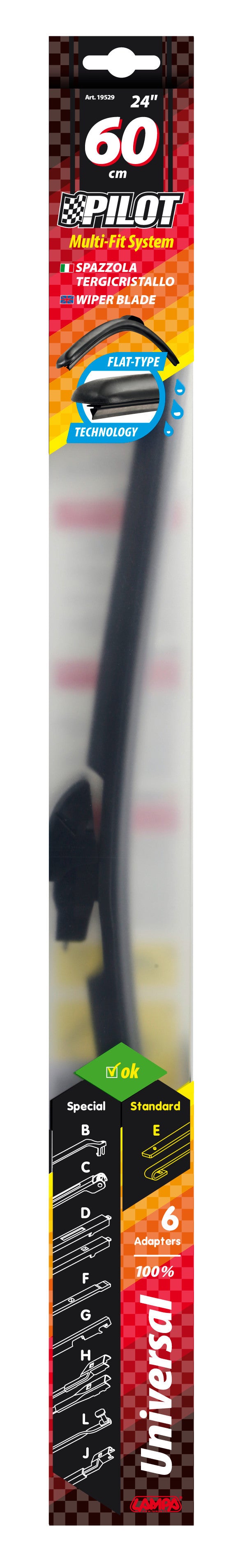 Pilot, spazzola tergicristallo - 60 cm (24") - 1 pz