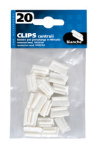 Set 20 clips centrali - Bianco
