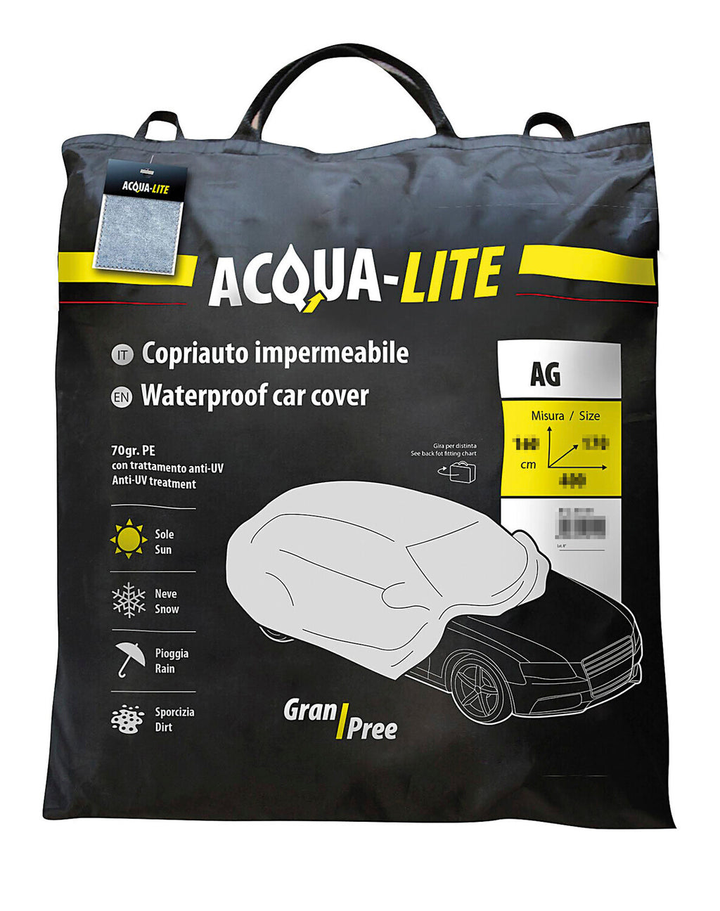 Gran-Pree Acqua-Lite, copriauto impermeabile - AG-4 - cm 450x180x160