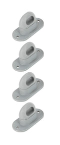 Tappi a vite per occhielli ovali con chiusura girevole - Set 4 pz
