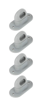 Tappi a vite per occhielli ovali con chiusura girevole - Set 4 pz