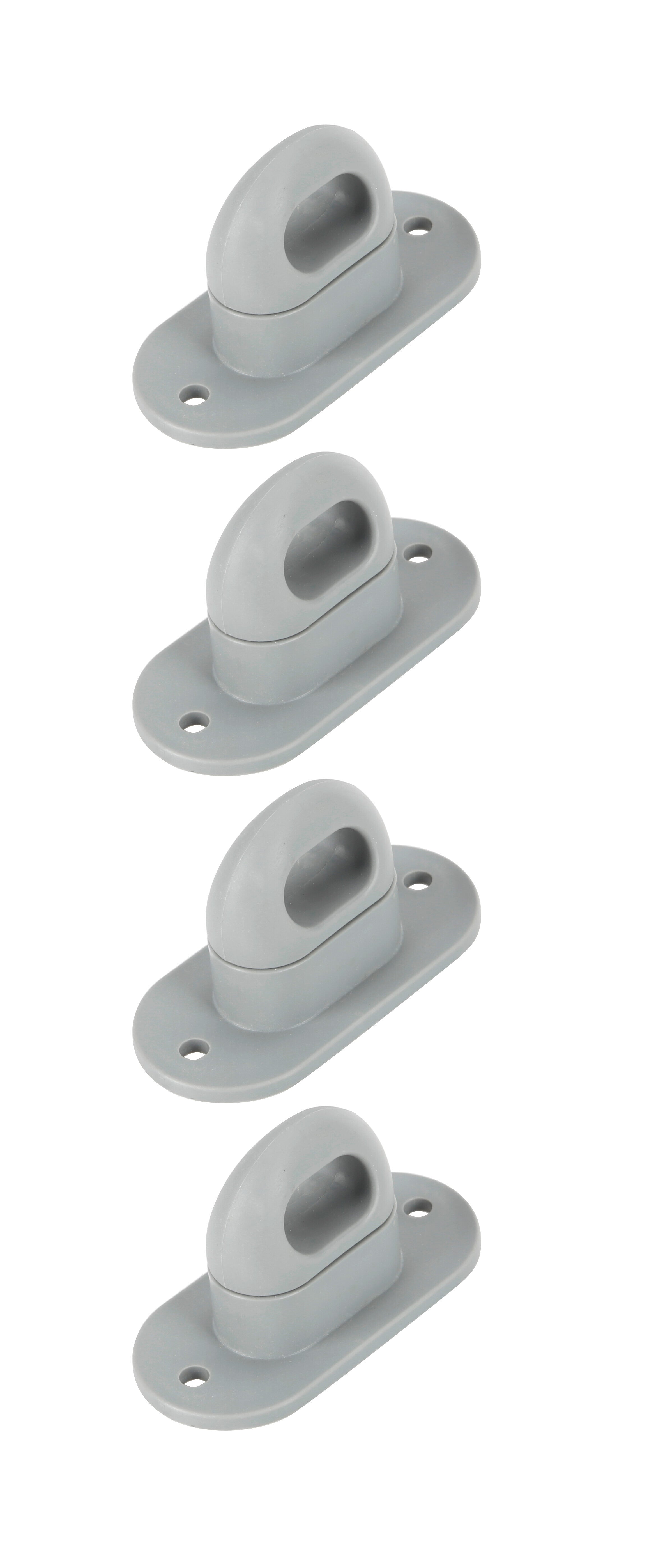 Tappi a vite per occhielli ovali con chiusura girevole - Set 4 pz