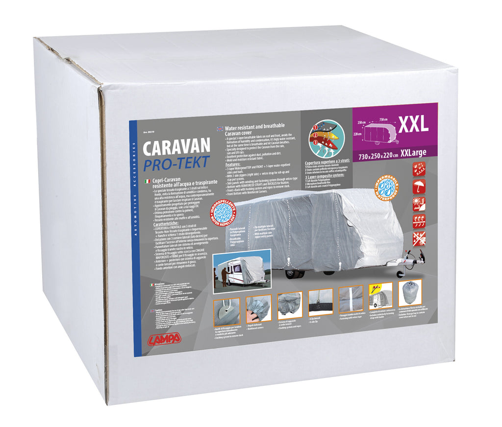 Pro-Tekt, copri-caravan resistente all’acqua e traspirante - CR-XXL