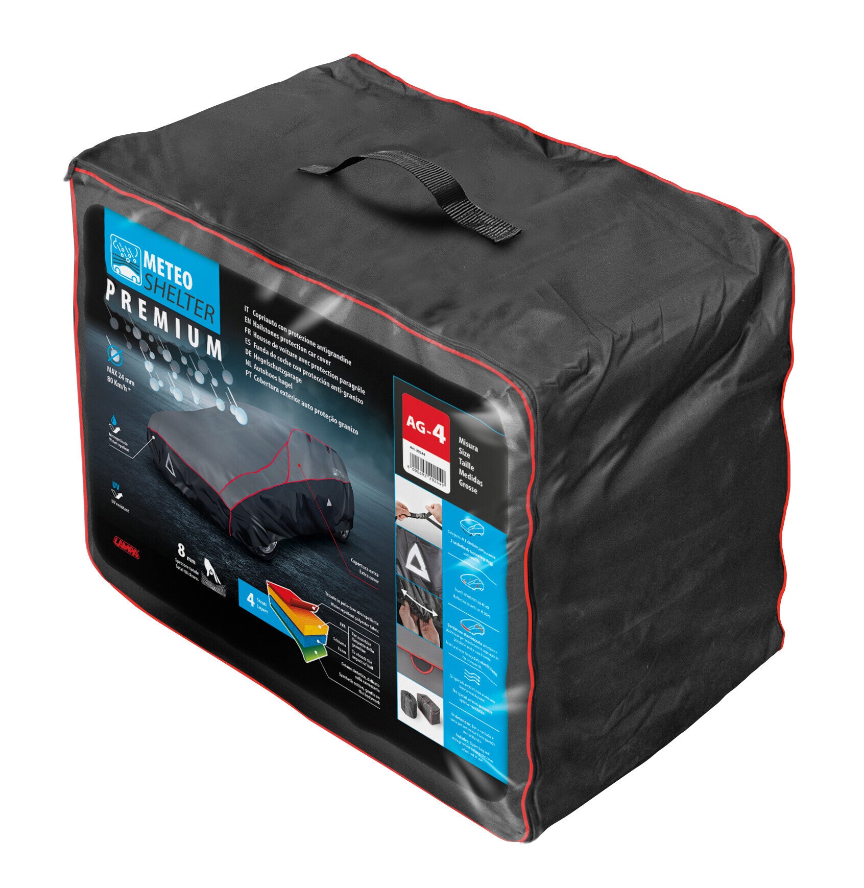 Meteo Shelter Premium, copriauto con protezione antigrandine - AG-2 - cm 460x180x150