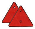 Euro-Norm catarifrangenti triangolari - 155x135 mm - Rosso