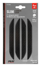 Slim, set 4 salvaporta adesivi - Carbon Look