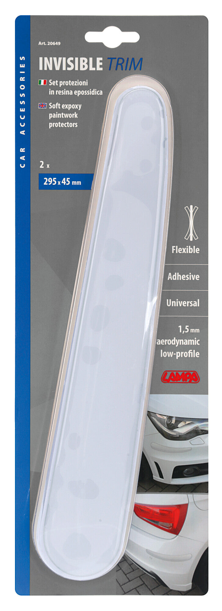 Invisible Trim, set 2 protezioni in resina epossidica - Trasparente