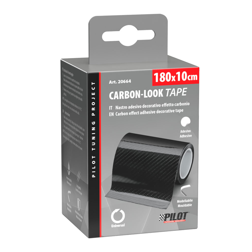 Carbon-Look Tape, nastro adesivo decorativo effetto carbonio - 180x10 cm