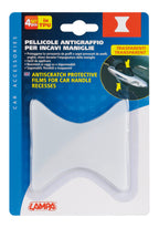 Pellicole antigraffio per incavi maniglie, set 4 pz - 8,5x8 cm
