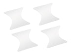 Pellicole antigraffio per incavi maniglie, set 4 pz - 8,5x8 cm