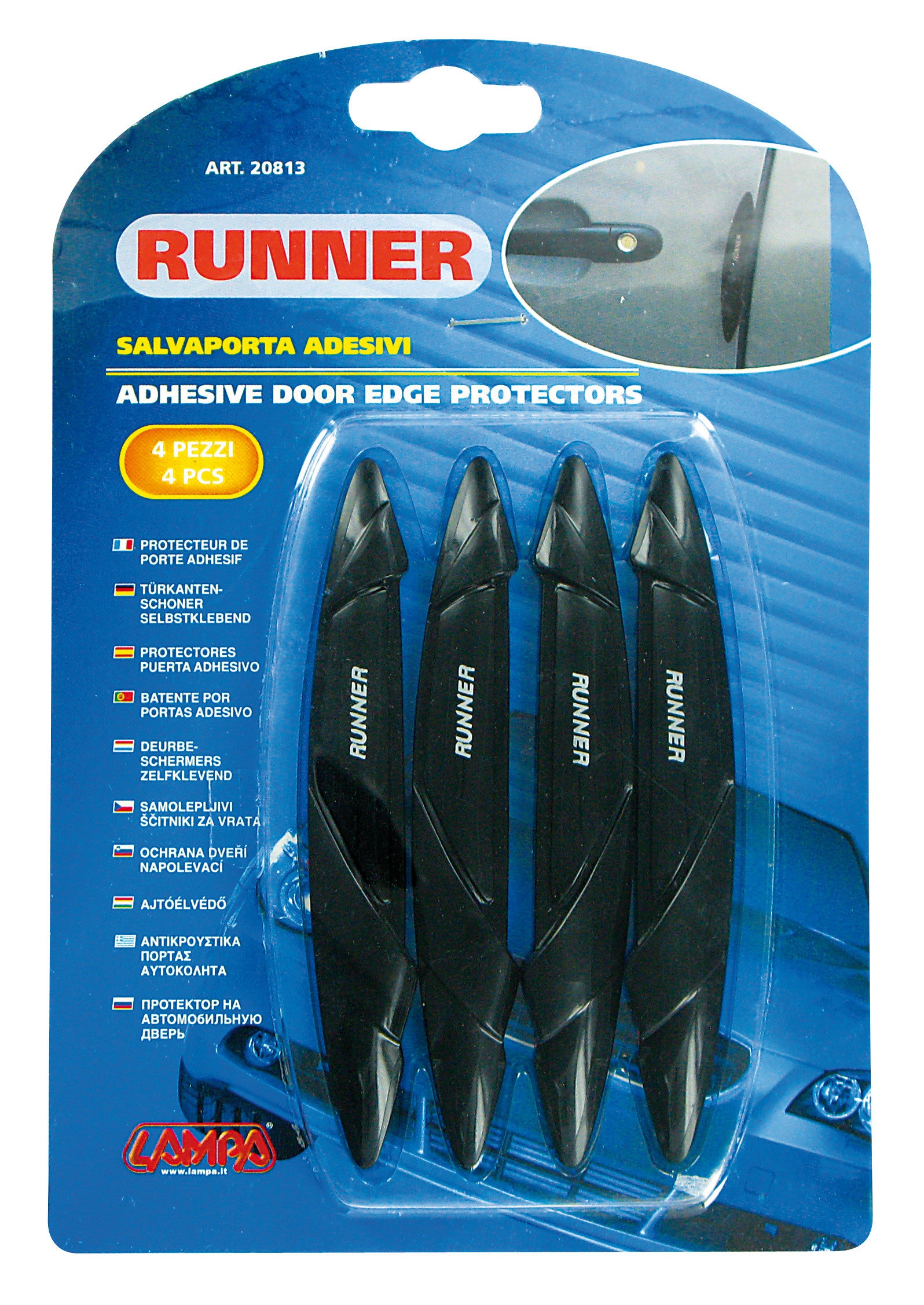 Runner, set 4 salvaporta adesivi