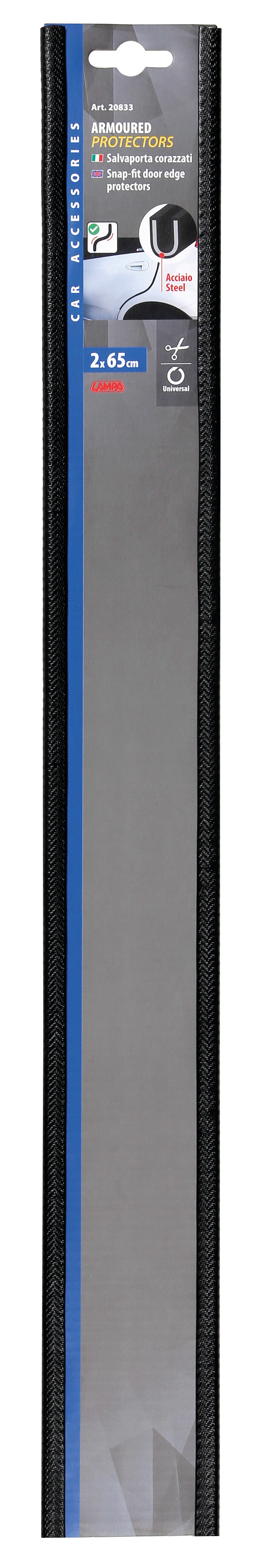 Armoured Protector, salvaporta corazzato - 2 x 65 cm - Nero