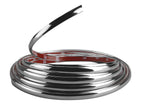 Profilo adesivo cromato - 4 m - 9 mm