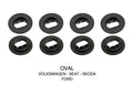 Set 4 clip fissaggio tappeti - Ovale - Volkswagen, Seat, Skoda, Ford