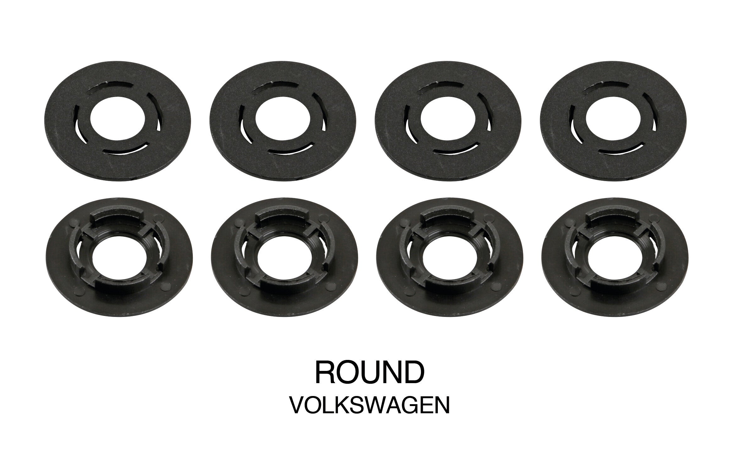 Set 4 clip fissaggio tappeti - Tondo - Volkswagen