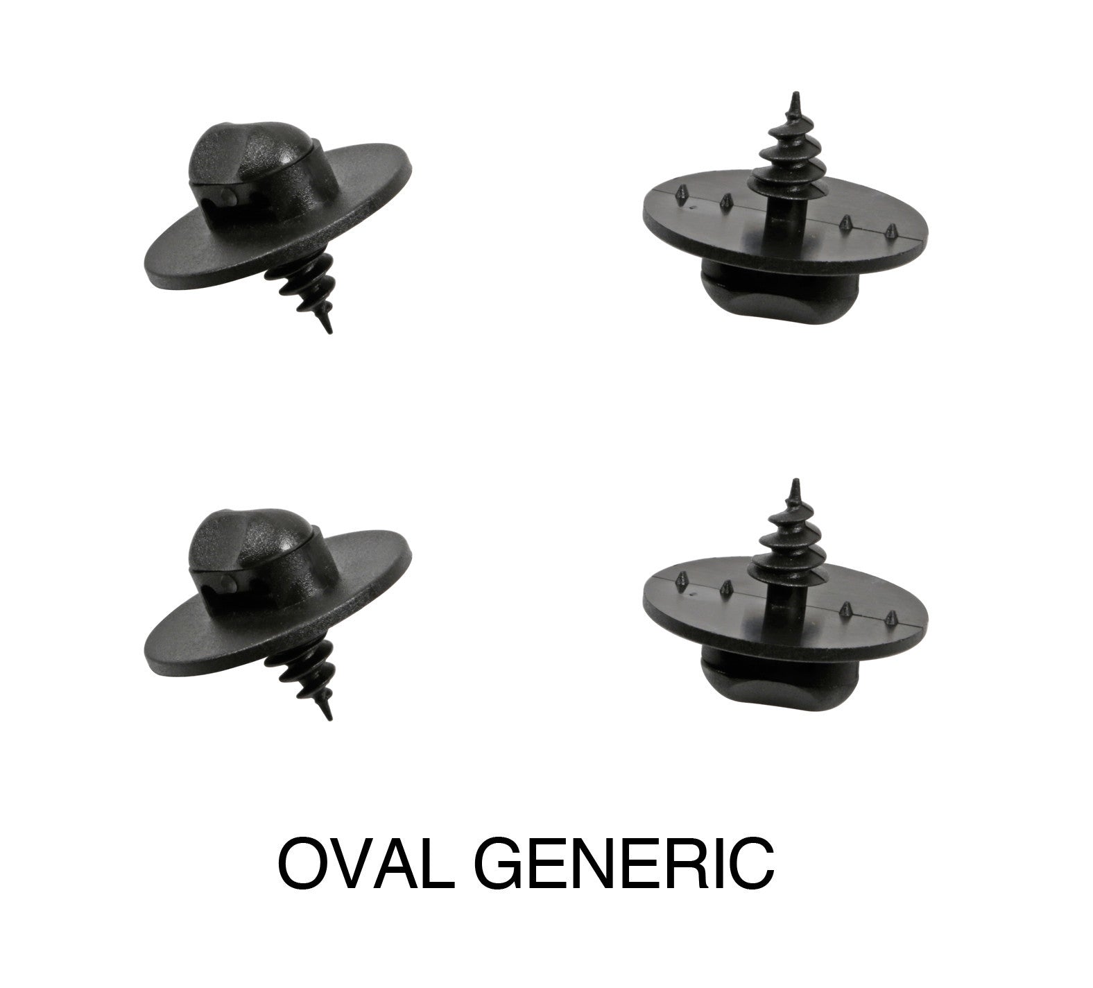 Set 4 clip fissaggio tappeti - Ovale - Universale