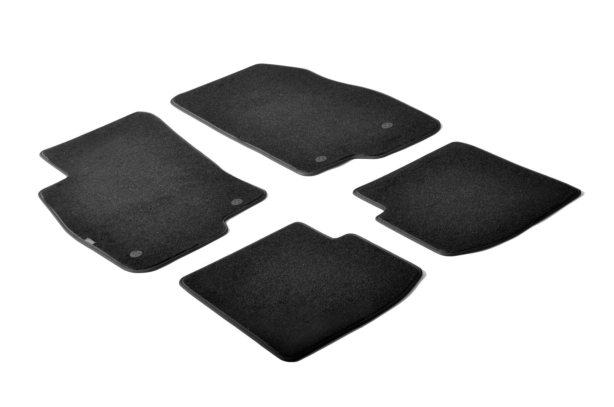 Set tappeti su misura in moquette - compatibile per Abarth Punto 3p (05/08>06/11) - Abarth Punto Evo 3p (06/10>04/12) - Fiat Punto 3p (01/12>08/18) - Fiat Punto 5p (01/12>04/19) - Fiat Punto Evo 3p (10/09>04/12) - Fiat Punto Evo 5p (10/09>04/12)