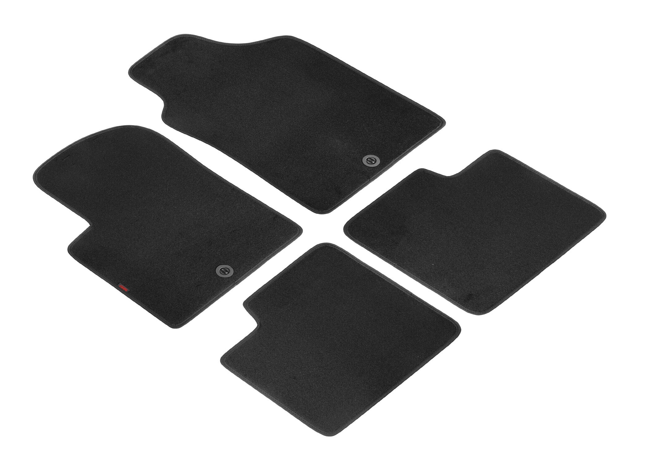 Set tappeti su misura in moquette - compatibile per Abarth 500 (07/08>05/16) - Abarth 500C (06/10>05/16) - Abarth 595 (06/16>08/24) - Abarth 695 Biposto (12/14>12/17) - Fiat 500 (07/07>06/19) 1 fix lato guida - Fiat 500C (07/09>06/15) - Fiat 500 Hybrid...
