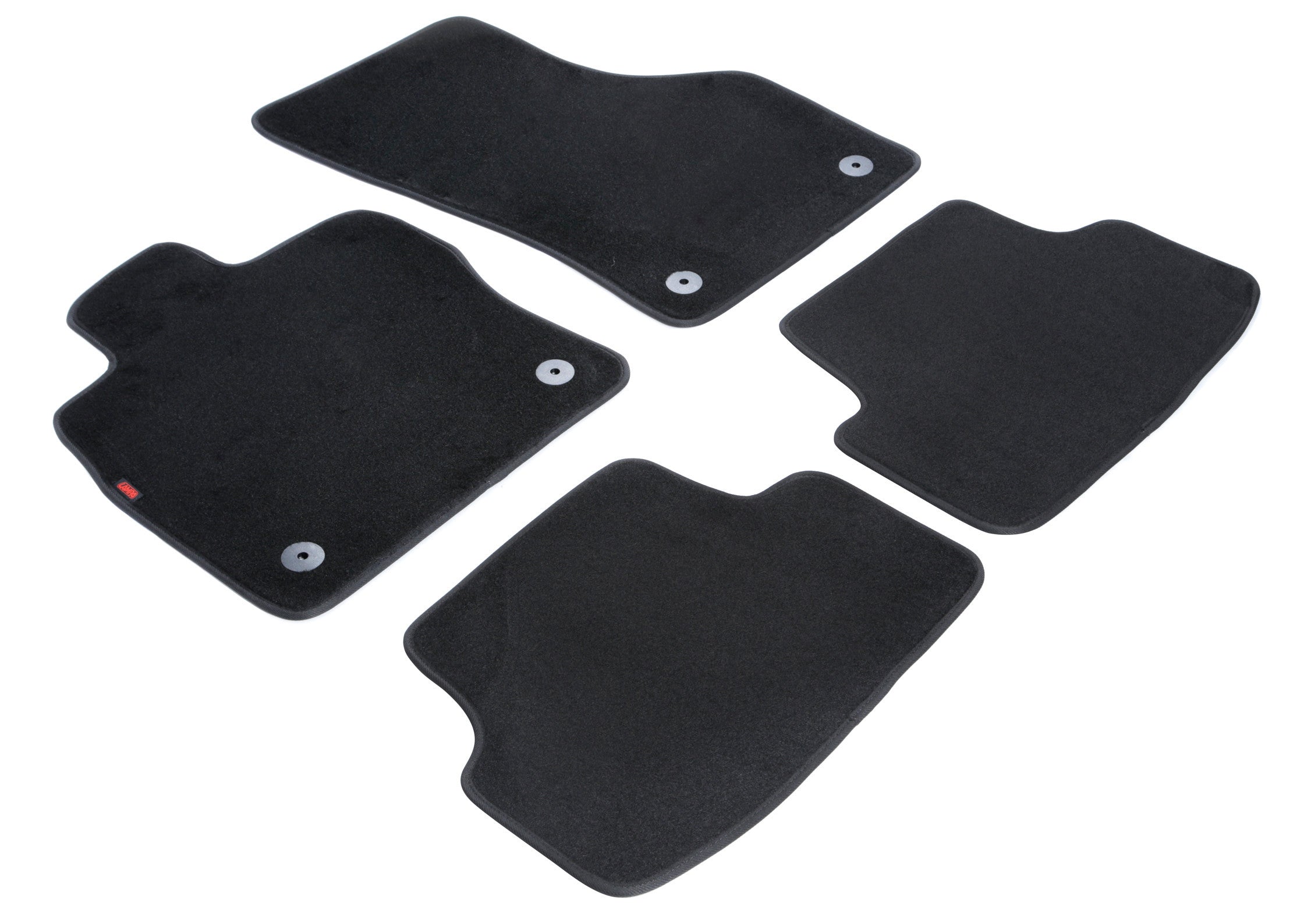 Set tappeti su misura in moquette - compatibile per Audi A3 Sportback (11/12>04/20) - Seat Leon 5p (01/13>05/20) - Seat Leon SC (06/13>09/18) - Seat Leon ST (01/14>05/20) - Seat Leon X-Perience (03/15>03/19) - Volkswagen Golf VII 3p (11/12>12/19) - Vol...