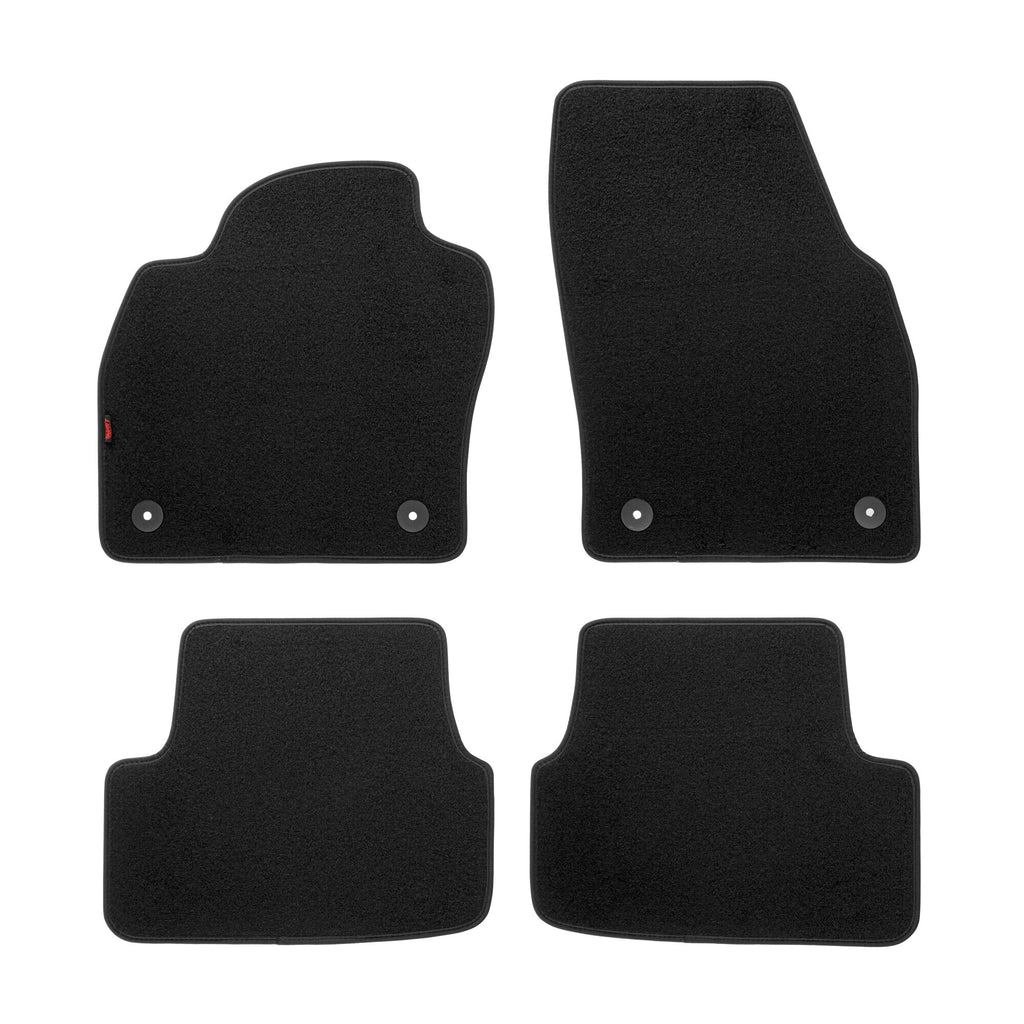 Set tappeti su misura in moquette - compatibile per Audi A1 Sportback (11/18>04/26) - Seat Arona (11/17>) - Seat Ibiza 5p (06/17>) - Volkswagen Polo 5p (10/17>) - Skoda Fabia 5p (09/21>)