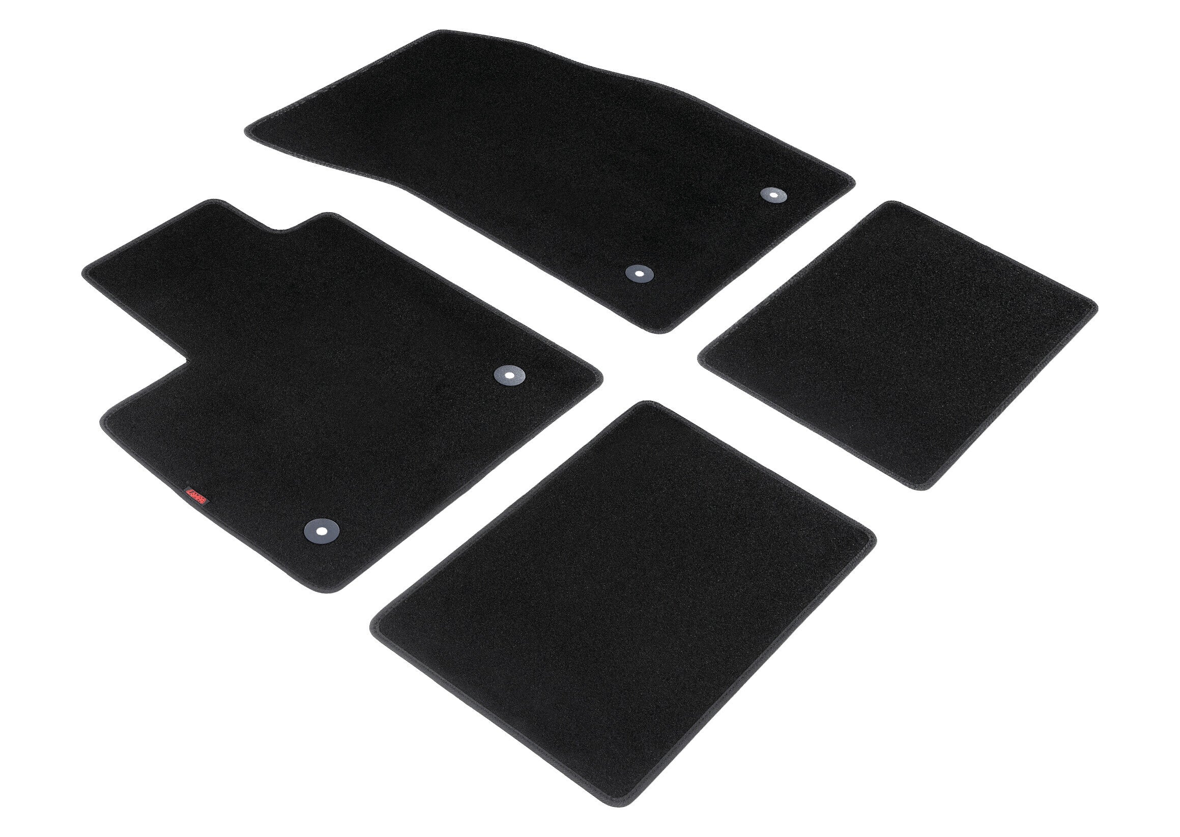 Set tappeti su misura in moquette - compatibile per Ford Focus 5p (06/18>09/21) - Ford Focus sw (06/18>09/21) - Ford Focus 5p (10/21>) - Ford Focus sw (10/21>)