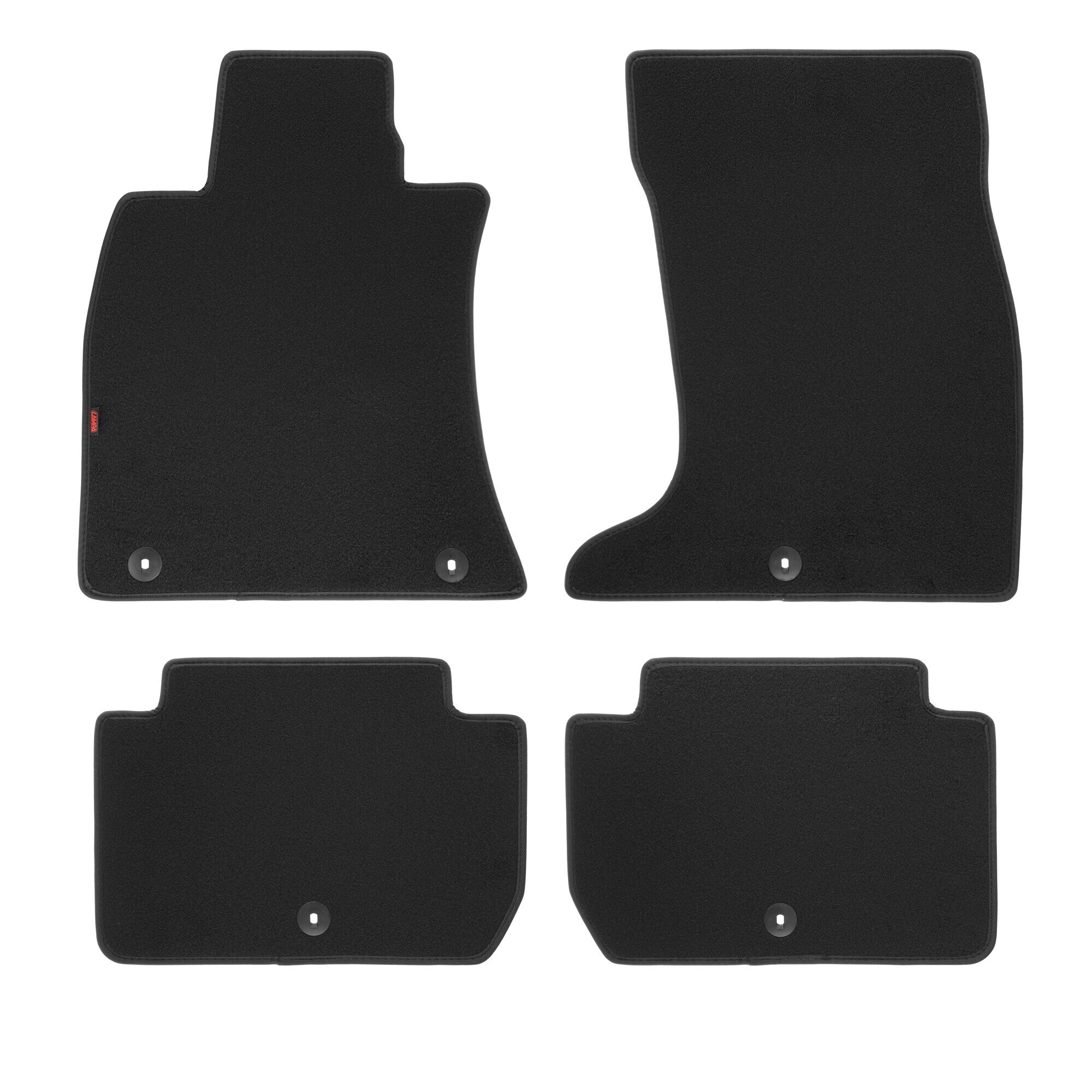 Set tappeti su misura in moquette - compatibile per Kia Stinger (04/18>03/21) 4WD