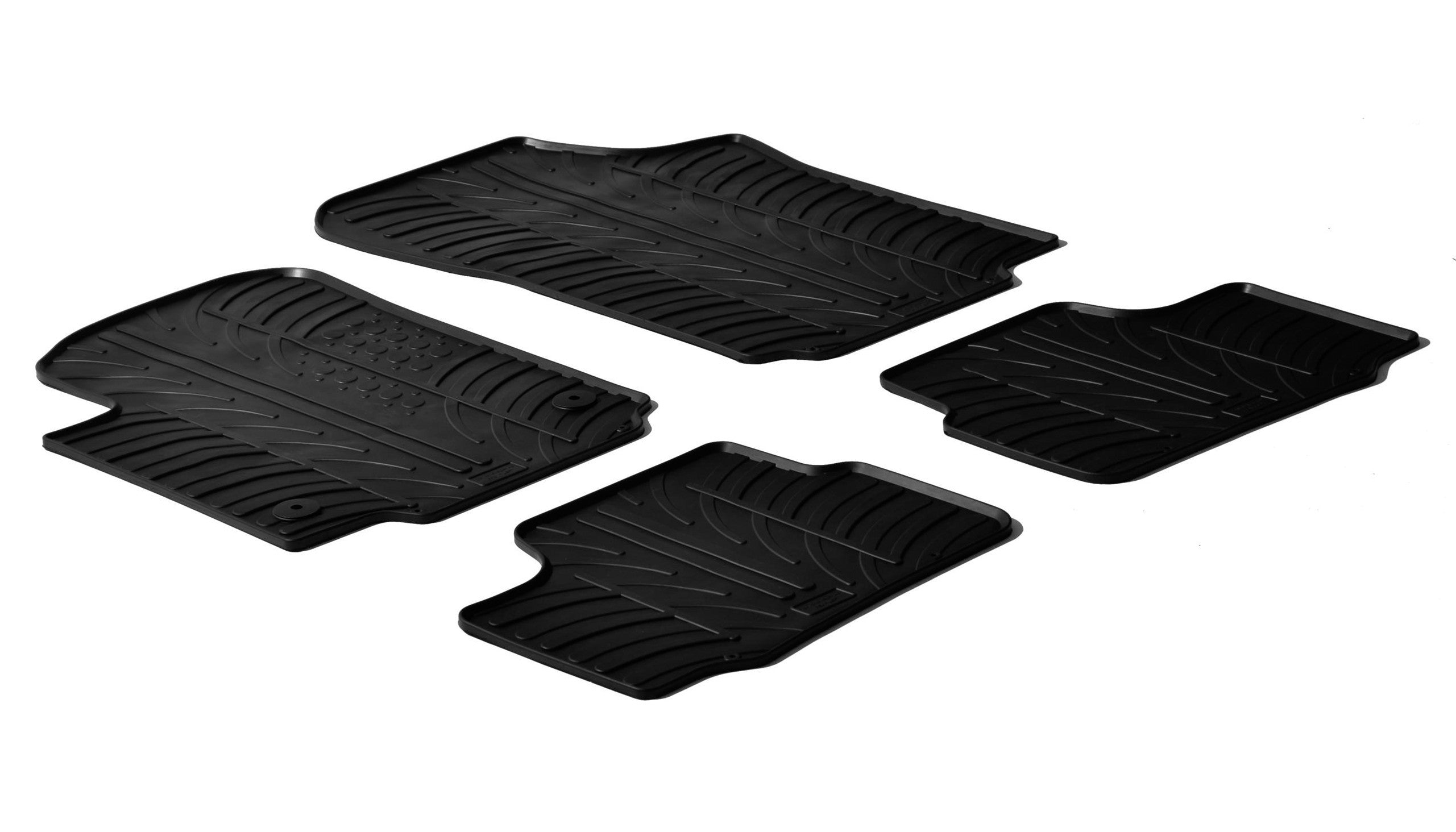 Set tappeti su misura in gomma - compatibile per Seat Mii 3p (05/12>09/18) - Seat Mii 5p (05/12>07/20) - Skoda Citigo 3p (05/12>10/19) - Skoda Citigo 5p (05/12>10/19) - Volkswagen Up! 3p (01/12>12/23) - Volkswagen Up! 5p (01/12>12/23) - Volkswagen Up!...
