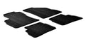 Set tappeti su misura in gomma - compatibile per Fiat Doblò 5p (01/10>07/22) - Opel Combo Tour (04/12>12/17)