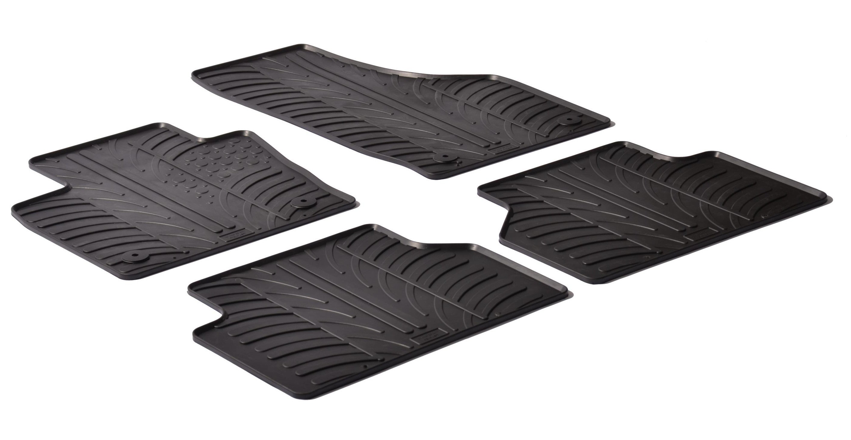 Set tappeti su misura in gomma - compatibile per Audi Q3 (10/11>12/18)