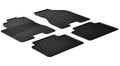 Set tappeti su misura in gomma - compatibile per Hyundai Tucson (08/04>02/10) - Kia Sportage (11/04>08/10)
